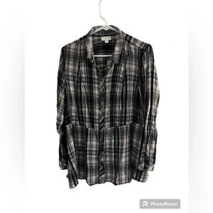 J Jill Large women’s plaid top